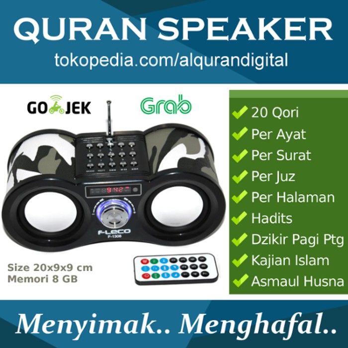 SALE Speaker Al Quran Fleco Remote  Audio AlQuran Digital  Murah Diskon Berkualitas