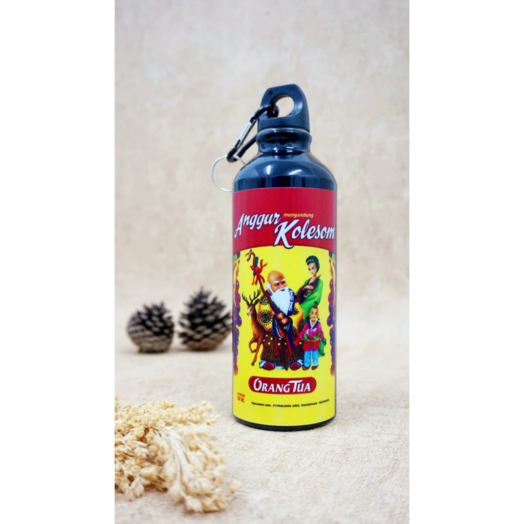 Botol Minum Printing Unik Motif Minuman │ Tumbler Printing Unik-Anggur Kolesom