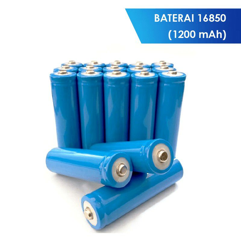 Baterai 18650 untuk lampu emergency / senter / kipas / vape Batre 1200mAh
