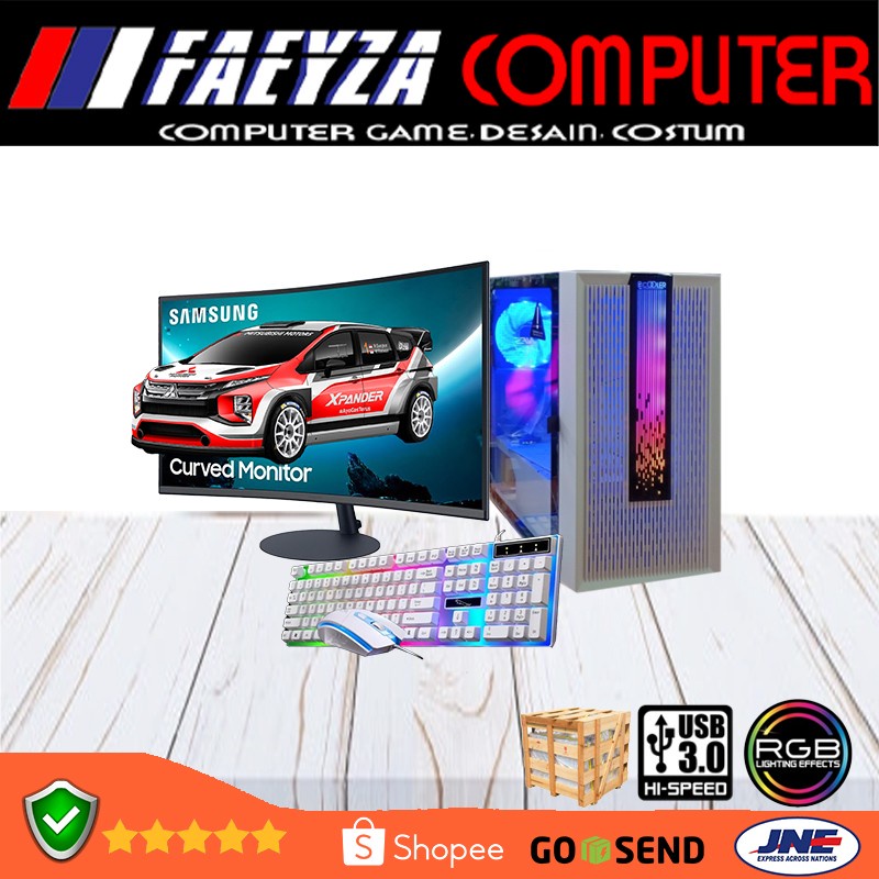 CPU PC GAMING RYZEN 7 5700G VGA RADEON VEGA GRAPHICS HDD 1TB SSD 120gb LENGKAP