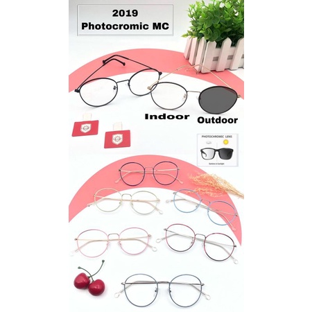 Kacamata fashion wanita/pria photocromic uv400