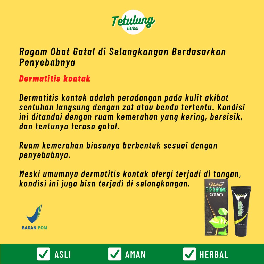 Obat Salep Gatal Selangkangan Kemaluan Binahong - Gatel Jamur Kulit Ruam Kelamin 20gr [BPOM]-4