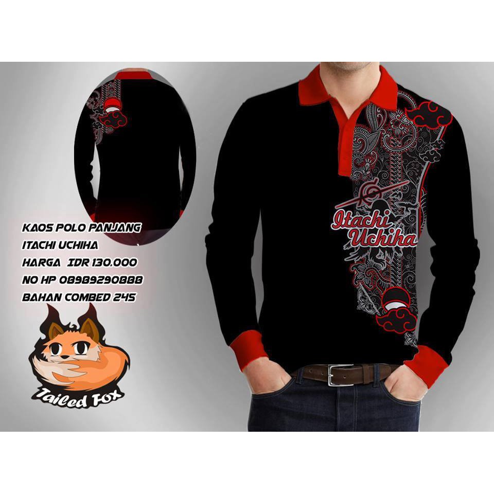KAOS POLO BATIK ITACHI UCHIHA