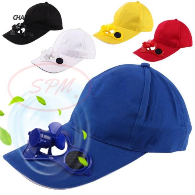 Solar Fan cap topi kipas tenaga surya