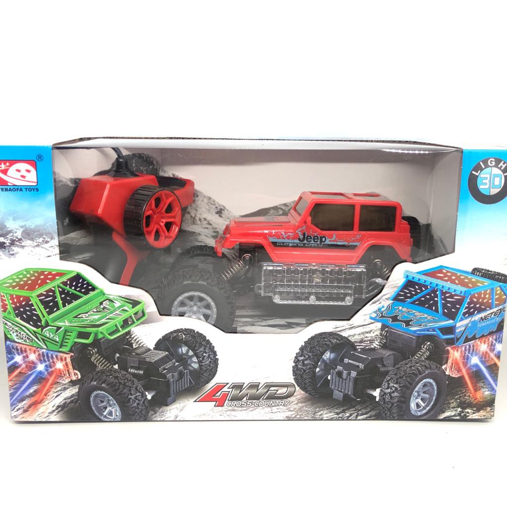 Maina anak RC crawler RC jeep 4WD 1 : 18 mengeluarkan lampu