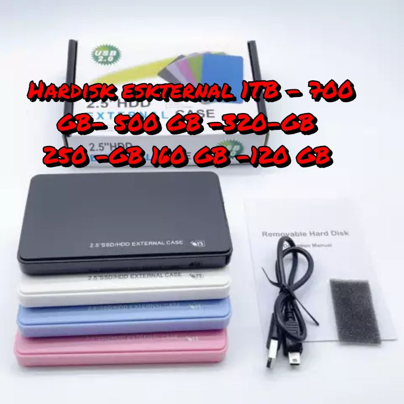 Hardisk Eksternal 500GB 160GB  250GB  320GB 120GB 80GB 1TBUSB 3.0