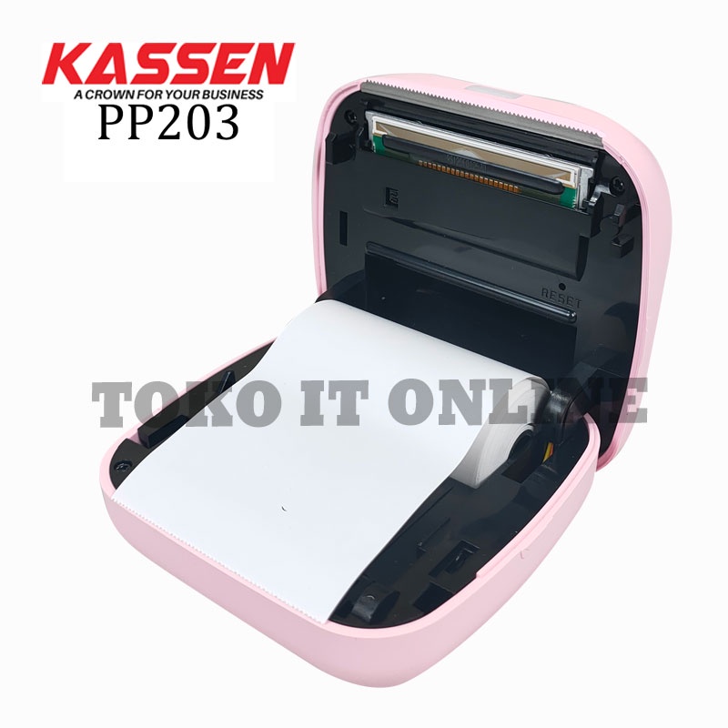 KASSEN PP203 PERIPAGE PRINTER THERMAL PORTABEL PRINTER PERIPAGE PP-203 BLUETOOTH 58MM POCKET CETAK LABEL RESI