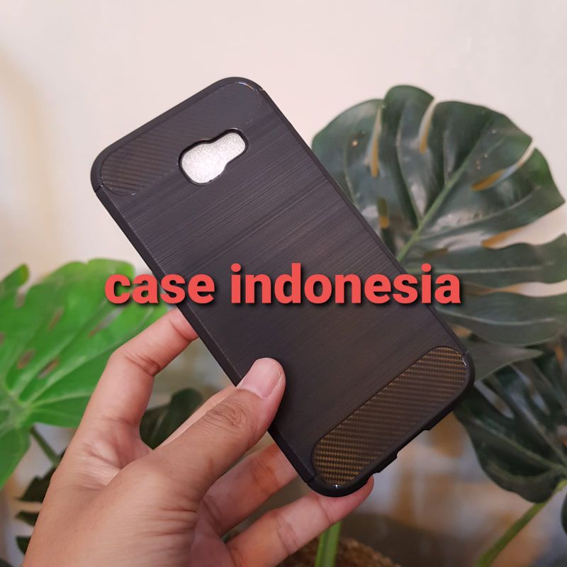 Soft Case Silikon Rugged Carbon Samsung A520 A5 2017