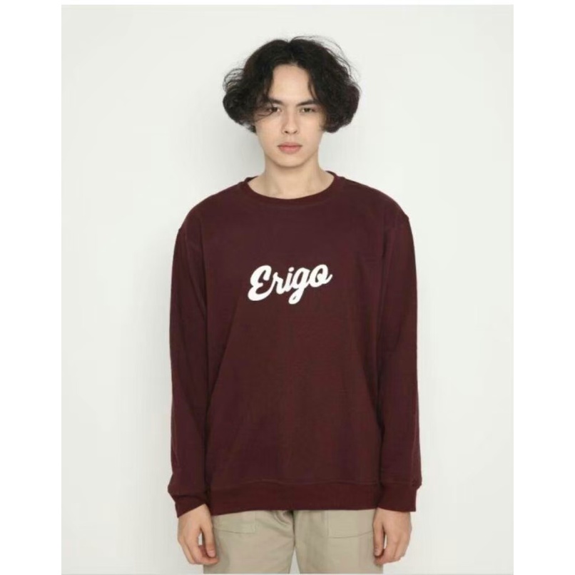 Erigo Crewneck  Apparel Unisex/Sweater Erigo PRIA WANITA/NEW HIJAU ARMY