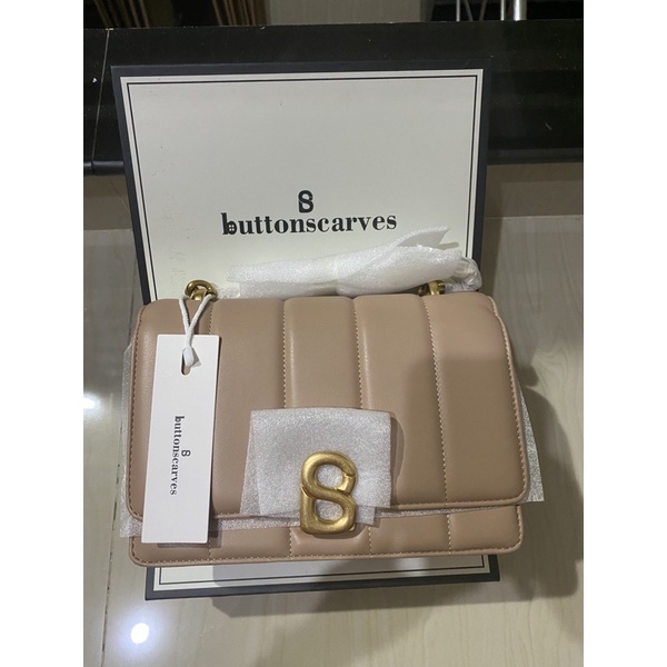 Buttonscarves New Nora bagTan