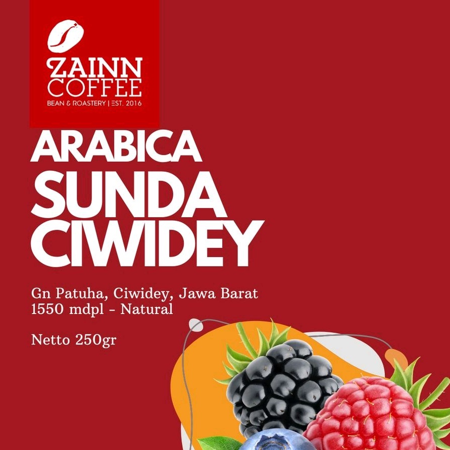 

Arabica Ciwidey Gunung Patuha Natural Prosess roast by Zainn Coffee