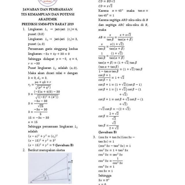 36++ Contoh soal smmptn barat 2021 ideas