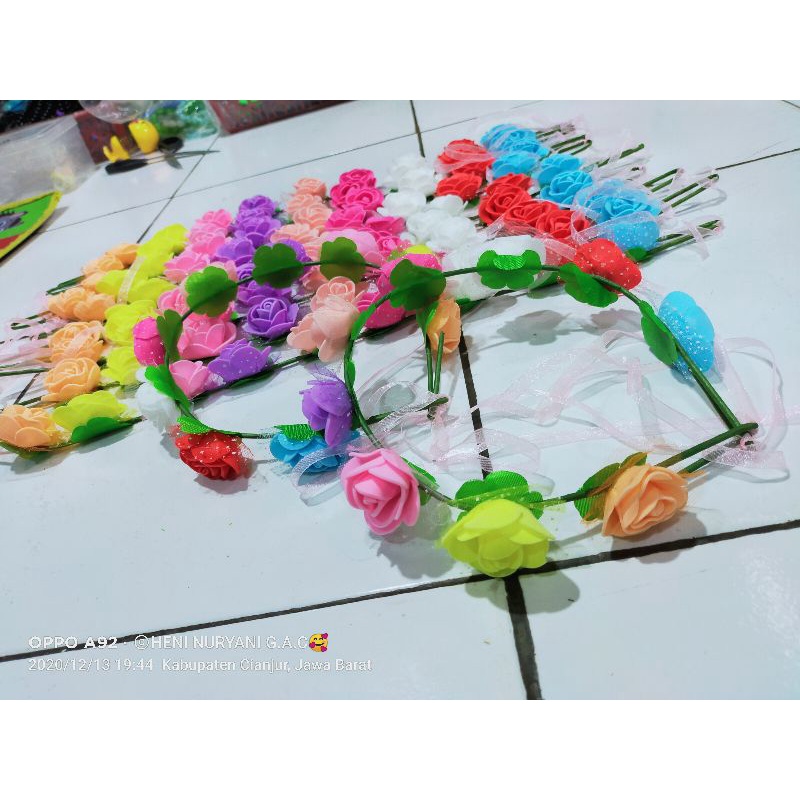 bando pita chibi import/ bando bunny/headband/bando mahkota bunga