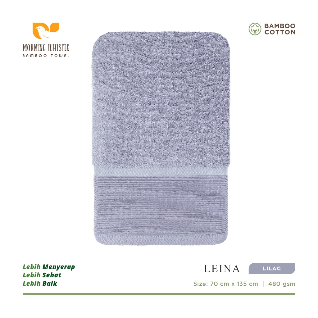 Terry Palmer Morning Whistle Bamboo Leina / Handuk Mandi 70 x 135 cm