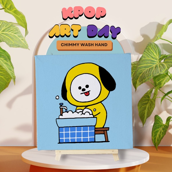 

Produk Terbaru Paint By Number Bt21 02 Kpop With Canvas / Diy Painting / Painting Kit