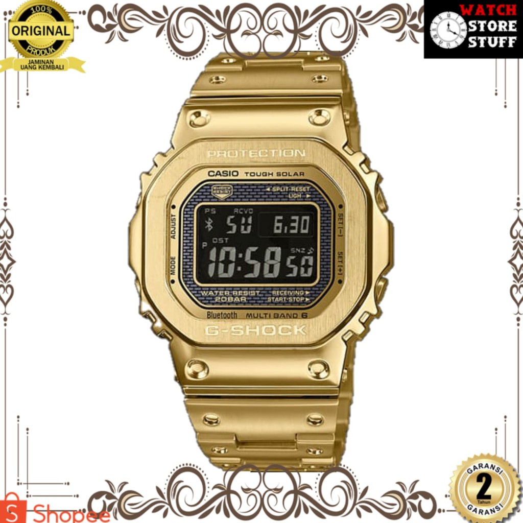 [JAM TANGAN PRIA WANITA | RANTAI | KULIT | KARET | MURAH | cas10 PRIA GSHOCK GMW B5000] STRAP STAINL