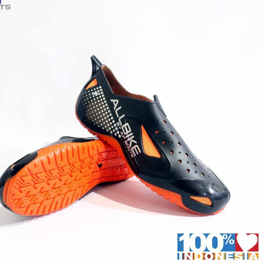 AST 784 AP ALL BIKE 39-43 ORANGE - SEPATU KARET PRIA HOBI SEPEDA -  AP BOOTS **
