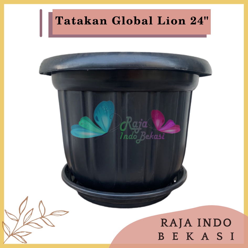 ONLY SAMEDAY AND INSTAN Pot Gloria 60 Hitam - Pot Besar Jumbo 50 60 70cm Pot Besar Plastik Bahan Tebal - Pot Hitam Gloria 50 60 70