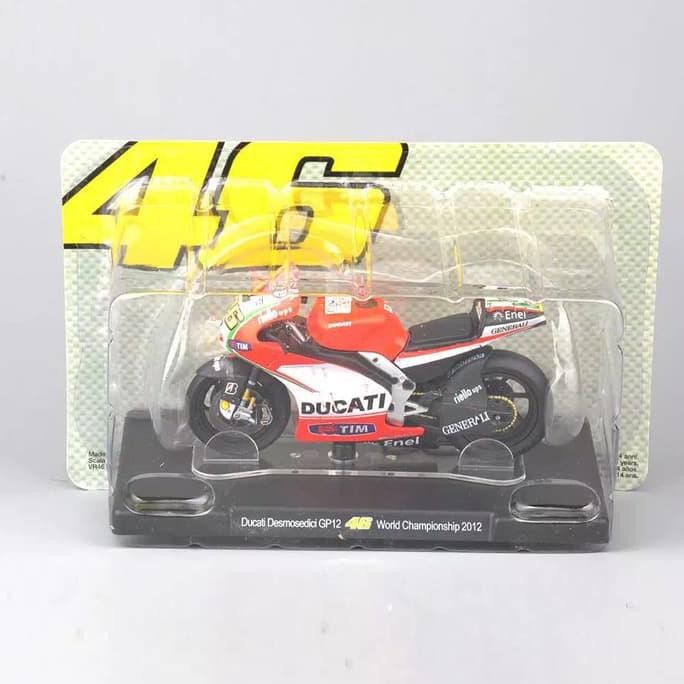 Miniatur Diecast Valentino Rossi Ducati Desmosedi Gp12 2012 Leo Models - Termurah 