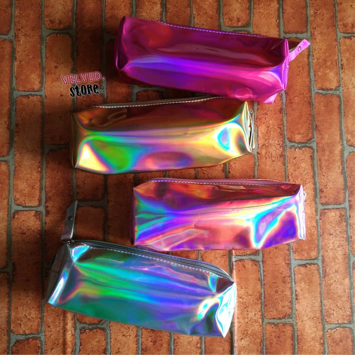 

Cantik Hologram Pencil Case Kotak Tempat Pensil Hologram Flash Sale Hemat