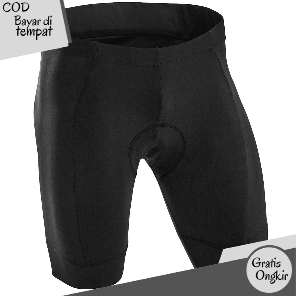 Decathlon Btwin Celana Pendek Sepeda Pria Hitam - 8354162 TN2