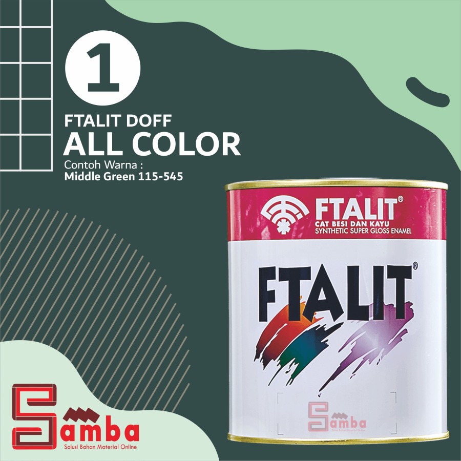 

CAT FTALIT KANSAI 1L (DOFF ) / CAT KAYU & BESI