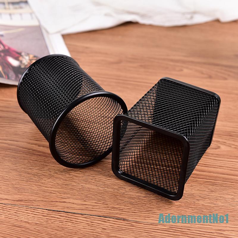 [AdornmentNo1]Office Desk Pen Pot Ruler Scissor Pencil Holder Cup Mesh Organizer Container New