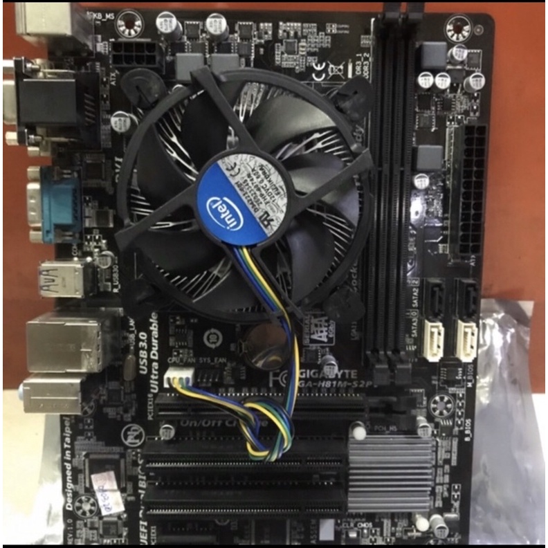 Paket Mainboard H81 core i7 4770 fan ram 16gb