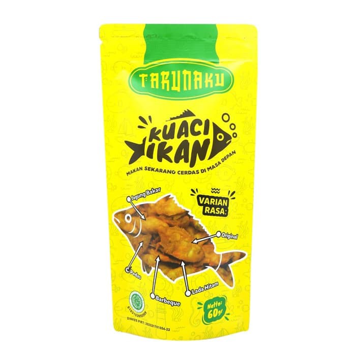 

Tarunaku Kuaci Ikan Varian Rasa Pedas - 60gr