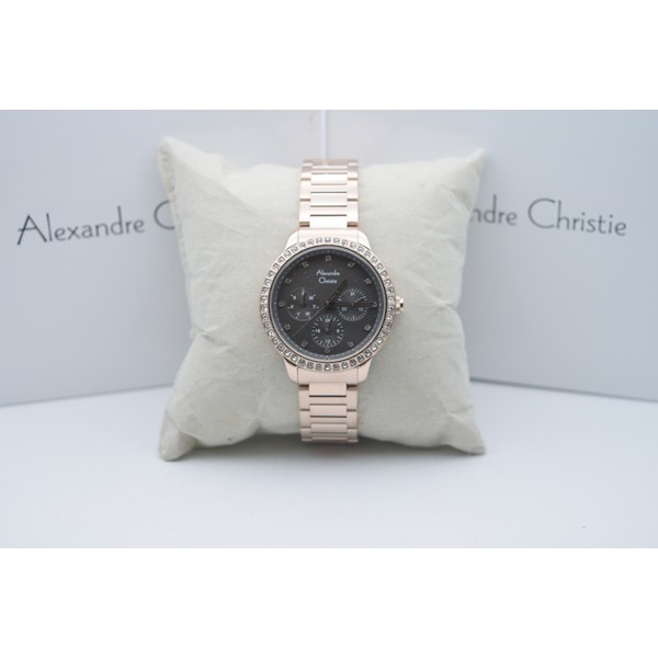 Alexandre Christie Ac 2691 Soft Gold ,Black Dial Original