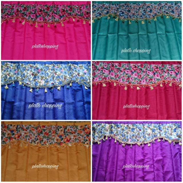 Gorden Jendela L100 T100 Selambu Plisket Renda Poni Gorden Jendela L100 T100 Selambu Plisket Renda Poni
