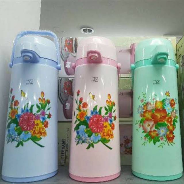 Termos elephant , Thermos pencet , termos air panas besar 2,5 liter