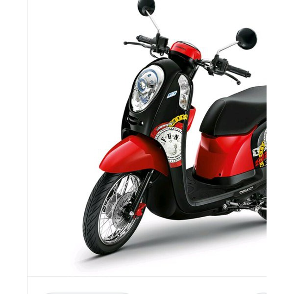 spakbor depan scoopy fi th 2013 2016 k16 merah Ferrari