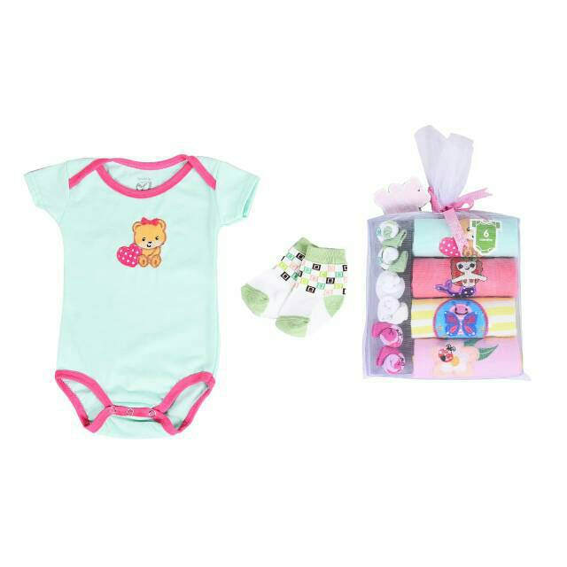 JUMPER PENDEK 4 PCS + KAOS KAKI 3 pasang Lovelle carts carter baju bayi