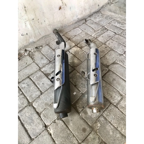 knalpot scorpio original lepasan motor