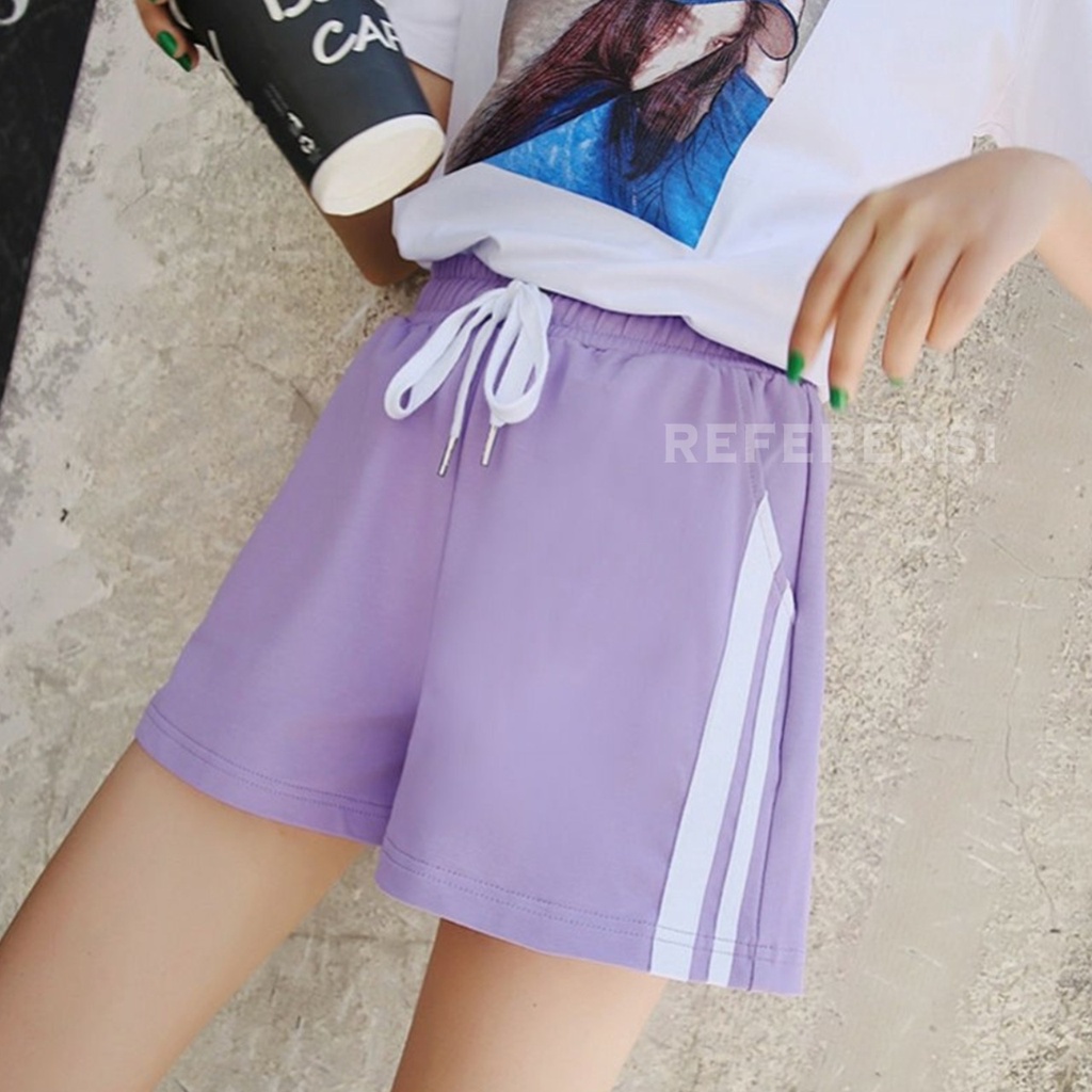 CELANA PENDEK BASIC WANITA BAHAN 24S / TERMURAH / ADEM DAM LEMBUT