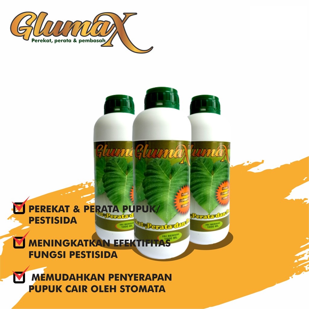 Pupuk Perekat di Musim Hujan GLUMAX 500ml - Perekat Pupuk Cair, Pestisida, Fungisida, Insektisida, Herbisida - Perekat Pupuk Organik Cair - Perekat Pupuk Daun Alami Cocok digunakan pada Musim Hujan TERBAIK TERLARIS