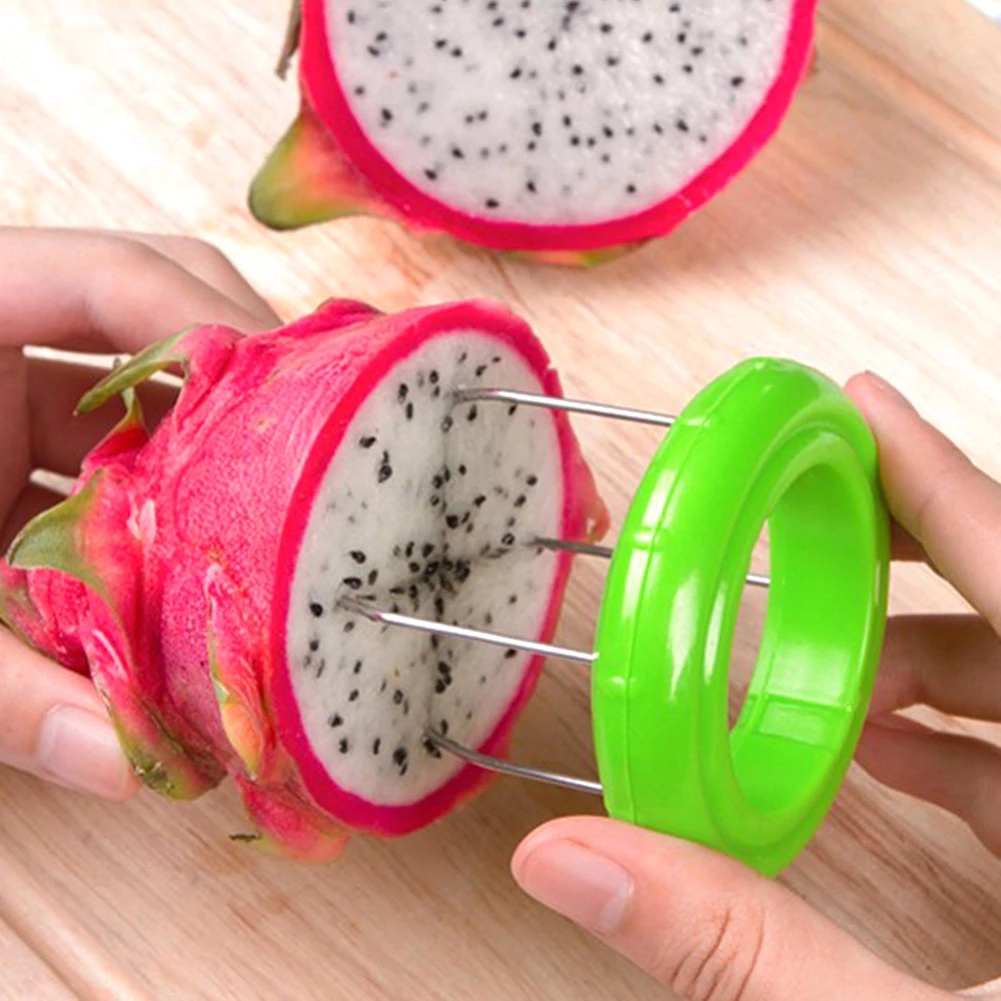 Alat Pengupas Buah Kiwi Pitaya Mini Bahan Stainless Steel Model Spiral Dapat Dilepas Untuk Dapur