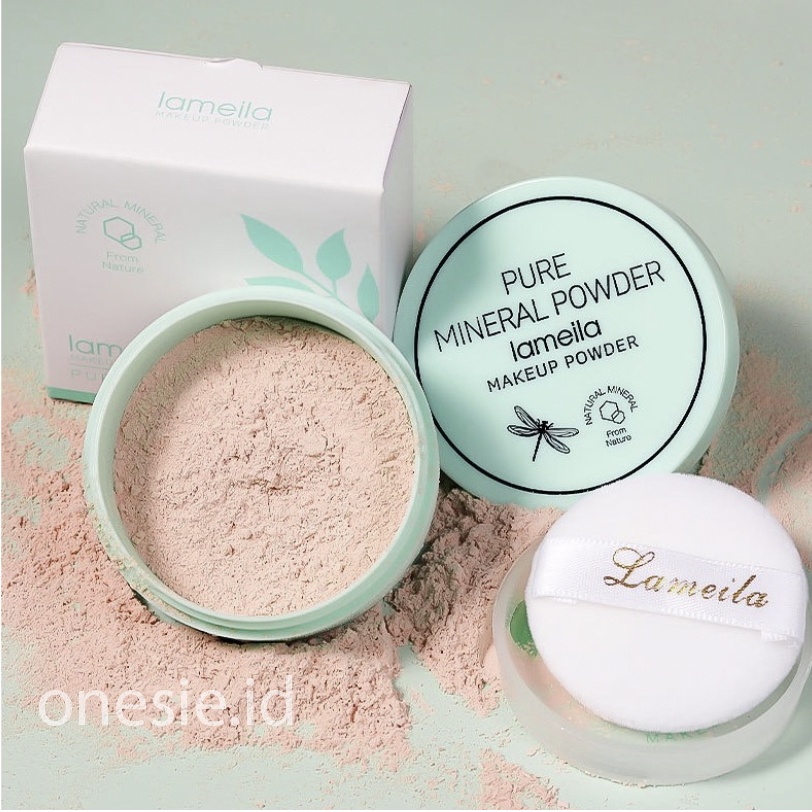 LAMEILA Pure Mineral Powder Make up Powder Bedak Daun LA101 3607