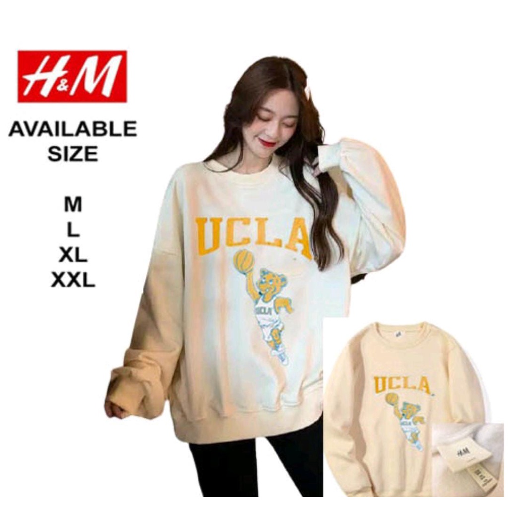 Sweater Crewneck UCLA Original Usa  H*M / Hoodie Nasa UCLA Oversize Pria Wanita Termurah