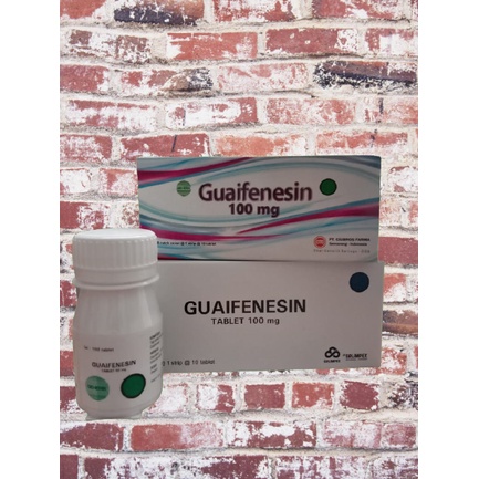 GUAIFENESIN TAB 100MG DAN 50MG 2 KEMASAN