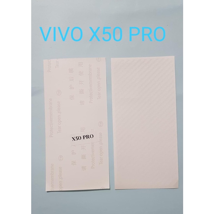 SKIN CARBON VIVO X50 PRO ~ ANTI GORES BACK VIVO X50 PRO ~ HP