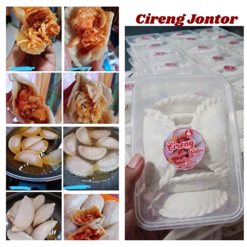 

Cireng Jontor Isi ayam suwir pedas