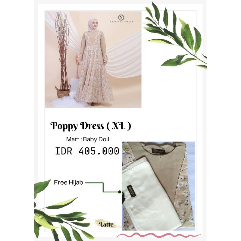 NADHEERA LUXURY,Popy Dress ( XL )