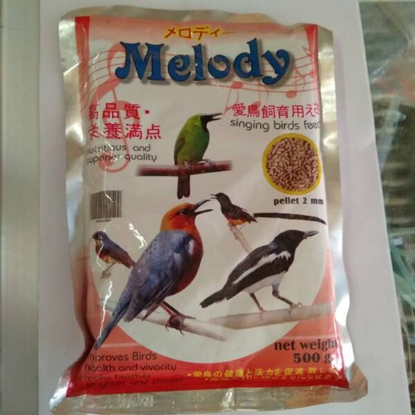 Pakan Makanan Burung Berkicau Gacor Pur Voer Melody Pellet Pelet 2 mm