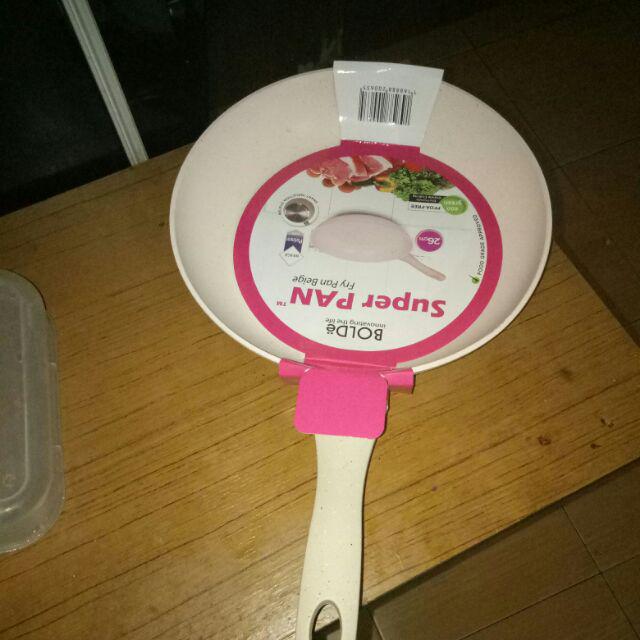 Bolde Pan Fry Pen Granite Ceramic Beige Panci Penggorengan Anti Lengket Wajan Granit Keramik 26 Cm