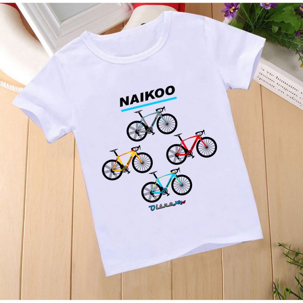 POLILE / KAOS ANAK MOTIF SEPEDA / TERLARIS