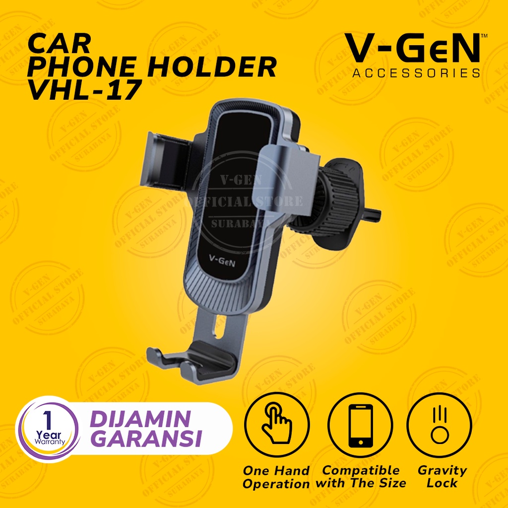 Dashboard Car Phone Air Vent Holder HP Mobil V-GeN VHL-17 Lubang AC