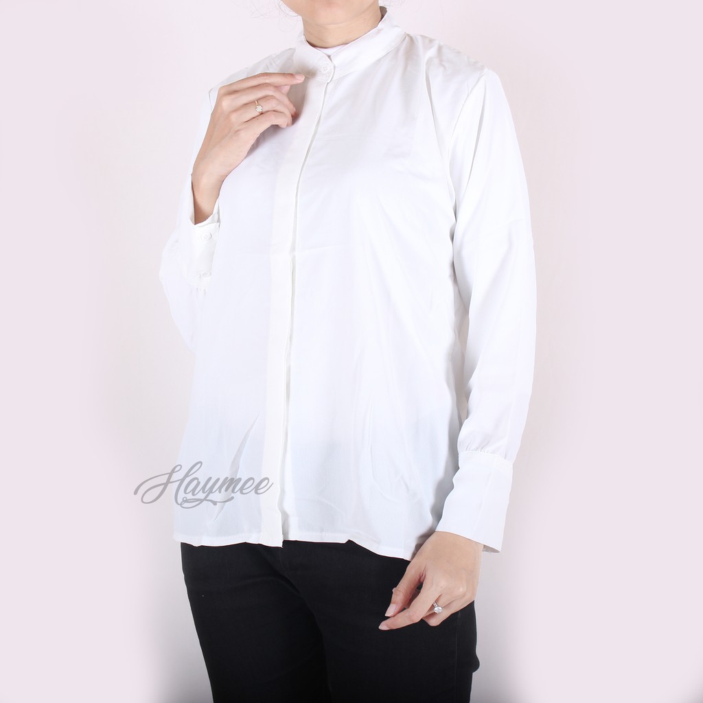 HaymeeStore Kemeja Polos 122 Wanita Baju Kantor Formal HaymeeStore Kemeja Polos 122 Wanita Baju Kantor Formal