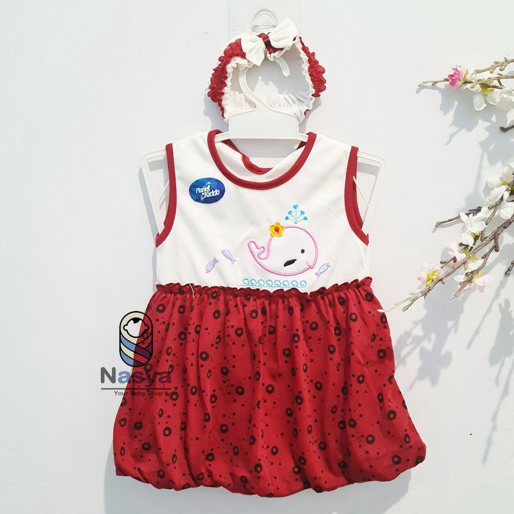 [P-022] Dress Bayi / Baju Bayi Perempuan Motif Lucu (0-6 bulan)